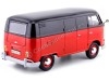 Cochesdemetal.es 1967 Volkswagen Type 2 (T1) Panel Van Rojo/Negro 1:24 Motor Max 79342