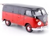 Cochesdemetal.es 1967 Volkswagen Type 2 (T1) Panel Van Rojo/Negro 1:24 Motor Max 79342