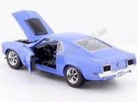 Cochesdemetal.es 1970 Ford Mustang Boss 429 Azul 1:24 Motor Max 73303