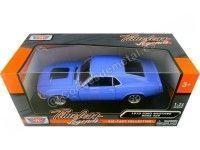 Cochesdemetal.es 1970 Ford Mustang Boss 429 Azul 1:24 Motor Max 73303