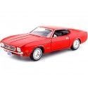 Cochesdemetal.es 1971 Ford Mustang Sportsroof Rojo 1:24 Motor Max 73327