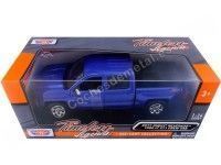 Cochesdemetal.es 2017 Chevrolet Silverado 1500 LT-Z71 Crew Cab Pickup Azul 1:24 Motor Max 79348