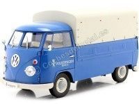 Cochesdemetal.es 1950 Volkswagen VW T1 Pickup con Lona "Volkswagen Service" Azul 1:18 Solido S1806702