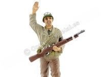 Cochesdemetal.es Figura de Resina "WWII US Policía Militar, Set de 4" 1:18 American Diorama 77414 77415 77416 77417