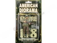 Cochesdemetal.es Figura de Resina "WWII US Policía Militar Figura IV" 1:18 American Diorama 77417