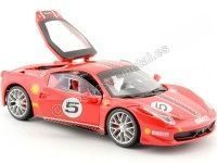 Cochesdemetal.es 2012 Ferrari 458 Challenge Nº5 Rosso Corsa 1:24 Bburago 18-26302