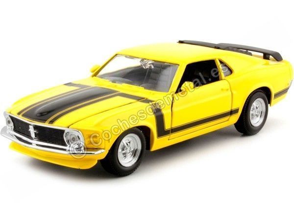 Cochesdemetal.es 1970 Ford Mustang Boss 302 Amarillo 1:24 Maisto 31943