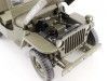 Cochesdemetal.es 1942 Jeep Willys 1-4 Ton Army Truck Abierto Verde Caqui 1:18 Welly 18055