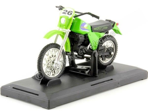 Cochesdemetal.es 1980 Kawasaki KDX250 Verde 1:18 Motor Max 402