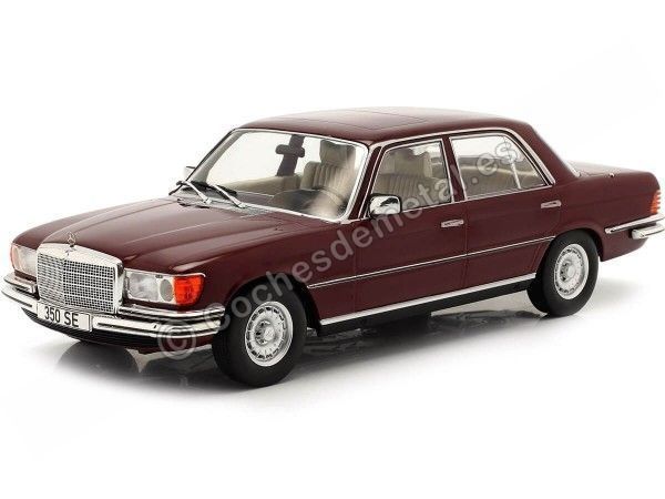 Cochesdemetal.es 1972 Mercedes-Benz 280 S (W116) Rojo Oscuro 1:18 MC Group 18183