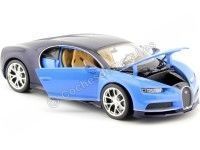 Cochesdemetal.es 2016 Bugatti Chiron Azul Bitono 1:24 Welly 24077