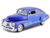 Cochesdemetal.es 1948 Chevrolet Aerosedan Fleetline Azul Metalizado 1:24 Motor Max 73266