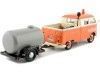 Cochesdemetal.es 1967 Volkswagen Type 2 (T1) Pickup "Set Servicio de Carreteras" Naranja/Gris 1:24 Motor Max 79674