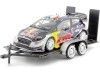 Cochesdemetal.es 2017 Ford Fiesta WRC Nº1 Ogier/Ingrassia Ganador Rally Monte Carlo + Remolque 1:24 Editorial Salvat RAL04 76001