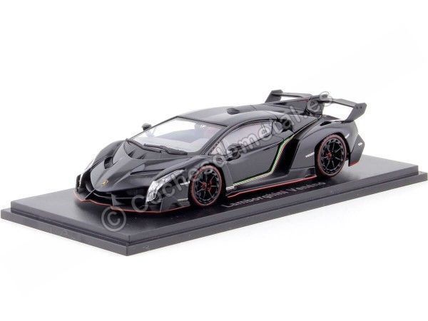 Cochesdemetal.es 2014 Lamborghini Veneno LP750-4 Negro/Rojo 1:43 Kyosho 05571BKR