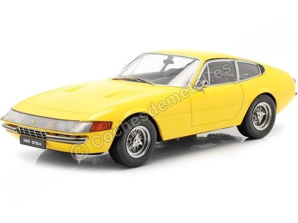 Cochesdemetal.es 1969 Ferrari 365 GTB/4 Daytona Coupe Serie 1 Amarillo 1:18 KK-Scale KKDC180582