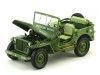 Cochesdemetal.es 1944 Jeep Willys Policía Militar Verde Caqui 1:18 American Diorama 77406