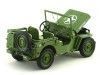 Cochesdemetal.es 1944 Jeep Willys Policía Militar Verde Caqui 1:18 American Diorama 77406