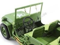 Cochesdemetal.es 1944 Jeep Willys Policía Militar Verde Caqui 1:18 American Diorama 77406