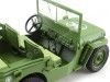 Cochesdemetal.es 1944 Jeep Willys Policía Militar Verde Caqui 1:18 American Diorama 77406