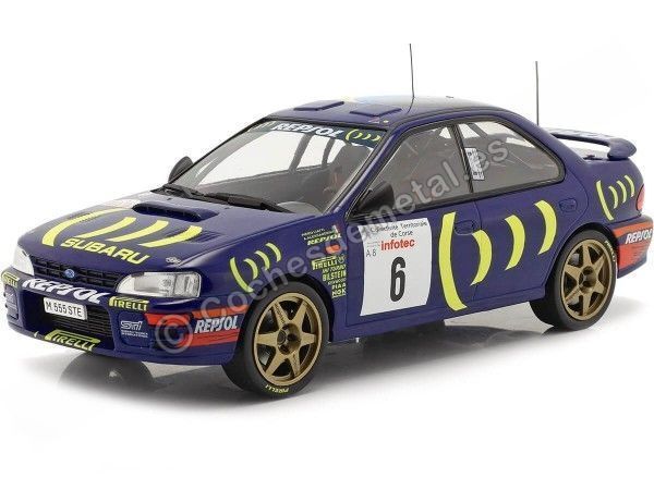 Cochesdemetal.es 1995 Subaru Impreza 555 Nº6 Liatti/Alessandrini Rallye Tour de Corse 1:18 IXO Models 18RMC063C