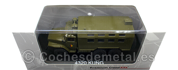 1976 Camión Militar RDA Ural 4320 KUNG 6x6 NVA Verde 1:43 Premium ClassiXXs PCL47057