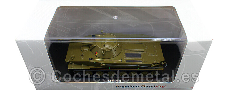 1953 Carro de Combate Anfíbio Panzer PT-76 NVA Verde Oliva 1:43 Premium ClassiXXs PCL47103