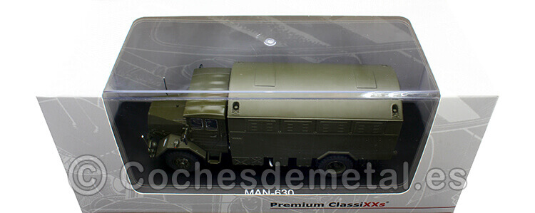 1953 Camión Militar Transporte de Tropas MAN-630 4x4 Verde 1:43 Premium ClassiXXs PCL47115