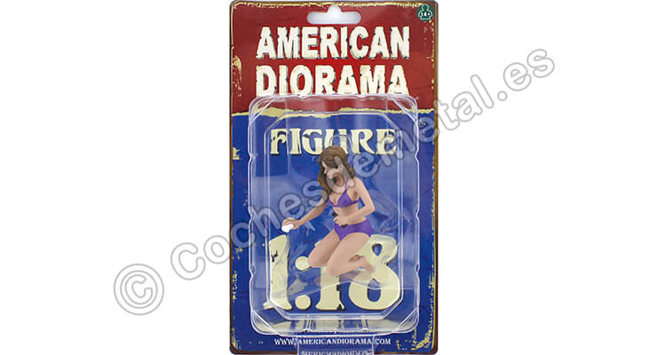 Figura de Resina Car Wash Girl Alisa 1:18 American Diorama 76265
