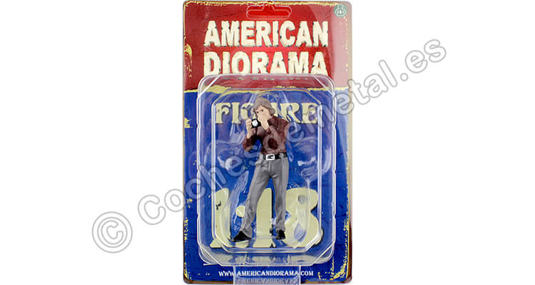 Figura de Resina Dia de Carreras Series I, Figura II 1:18 American Diorama 76284