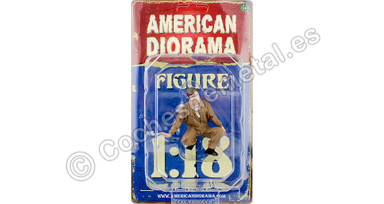 Figura de Resina Dia de Carreras Series I, Figura IV 1:18 American Diorama 76286
