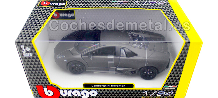 2008 Lamborghini Reventon Gris Mate 1:24 Bburago 21041