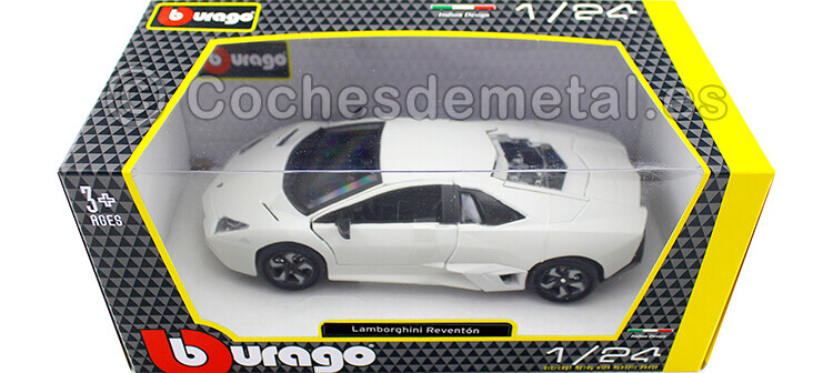 2008 Lamborghini Reventon Blanco Mate 1:24 Bburago 21041