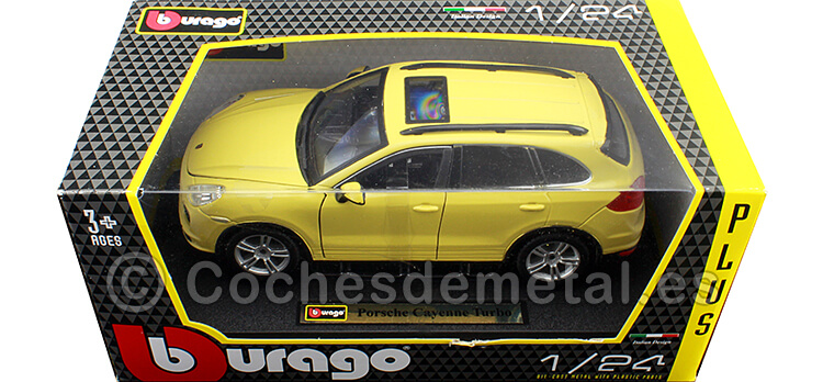 2018 Porsche Cayenne Turbo Amarillo 1:24 Bburago 21056