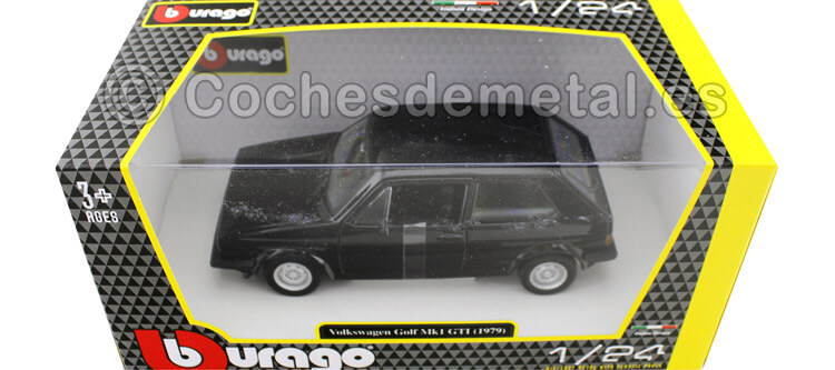 1979 Volkswagen Golf MK1 GTI Negro 1:24 Bburago 21089