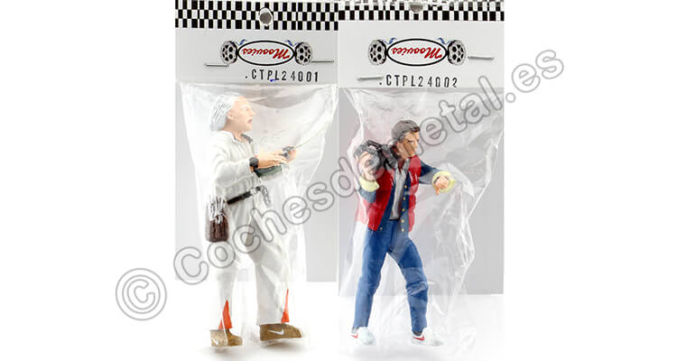 Set 2 Figuras de Resina Marty Mcfyl + Doc Regreso al Futuro 1:24 Cartrix CTPL24001 CTPL24002