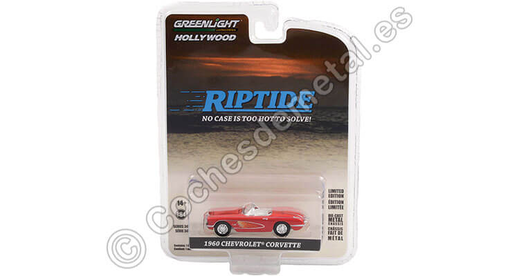 1960 Chevrolet Corvette C1 Riptide, Hollywood Series 34 1:64 Greenlight 44940B