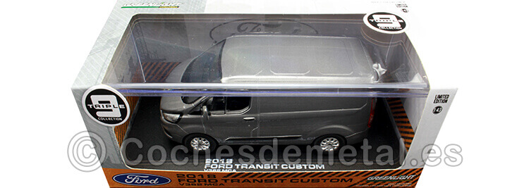 2018 Furgoneta Ford Transit V362 Custom Gris Metalizado 143 Greenlight 51274