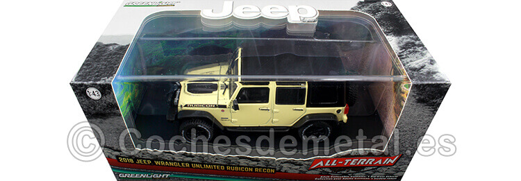 2018 Jeep Wrangler Unlimited Rubicon Recon Amarillo 1:43 Greenlight 86188