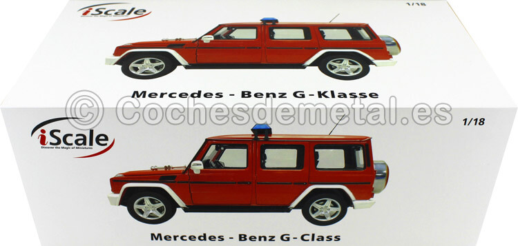 2015 Mercedes-Benz G-Klasse (W463) Feuerwehr/Bomberos 1:18 iScale 118000000042