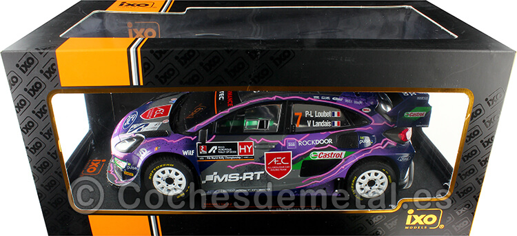 2022 Ford Puma Rally1 Nº7 Loubet/Landais Rally Acrópolis 1:18 IXO Models 18RMC138.22