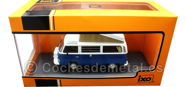 1978 Volkswagen VW Transporter Type II (T2) Westfalia Azul/Blanco 1:43 IXO Models CLC502NSP.22