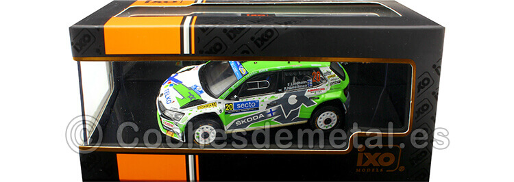 2022 Skoda Fabia Rally2 Evo N20 Lindholm/Hämäläinen Rallye Finlandia 1:43 IXO Models RAM863BLQ.22