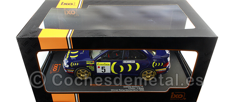 1995 Subaru Impreza 555 Nº5 Sainz/Moya Ganador Rallye Monte Carlo 1:24 IXO Models 24RAL011A