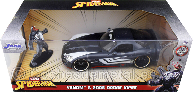 2008 Dodge Viper SRT-10 + Figura Venom 1:24 Jada Toys 31750