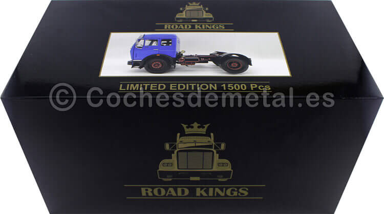 1973 Camion Mercedes-Benz NG 1632 Azul 1:18 Road Kings 180041