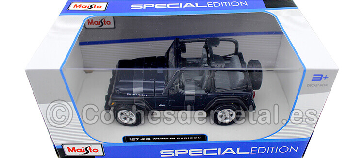 2003 Jeep Wrangler Rubicon Azul 1:27 Maisto 31245