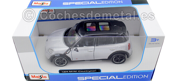 2010 Mini Cooper S Countryman Gris/Negro 1:24 Maisto 31273
