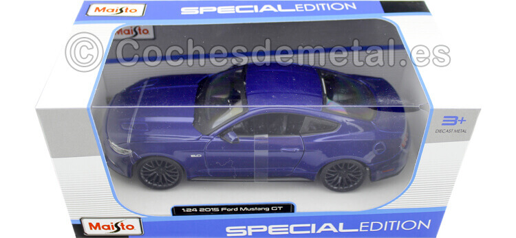 2015 Ford Mustang GT Azul 1:24 Maisto 31508