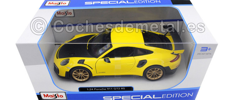 2018 Porsche 911 (991 II) GT2 RS Amarillo 1:24 Maisto 31523